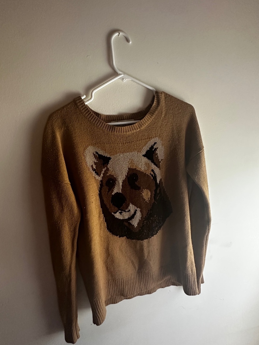 So It Is Brown Bear Crewneck Sweater - Women